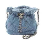 Blue Denim Chanel Bucket Bag