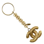 Gold Metal Chanel Key Chain