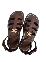 Brown Leather Celine Sandals