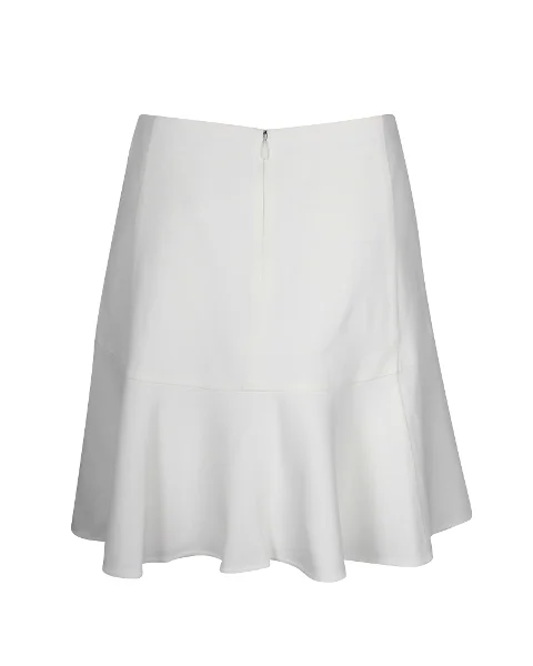 White Acetate Chloé Skirt