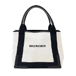 White Leather Balenciaga Cabas