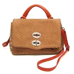 Orange Leather Zanellato Handbag
