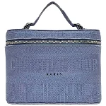 Blue Canvas Dior Vanity Bag