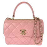 Pink Leather Chanel Handbag