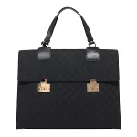 Black Canvas Gucci Briefcase