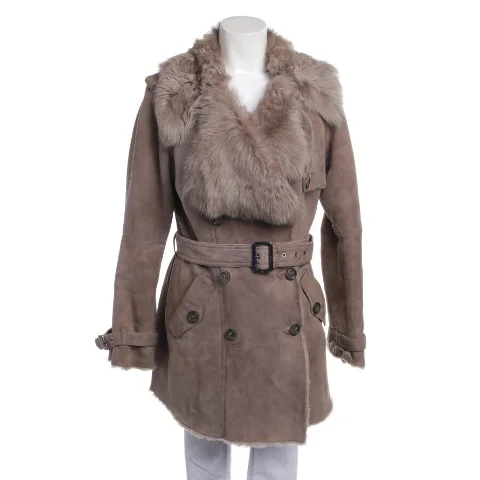Brown Leather Arma Coat