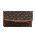 Brown Canvas Louis Vuitton Pochette Dame