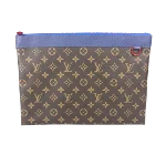 Brown Canvas Louis Vuitton Clutch