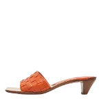 Orange Leather Bottega Veneta Sandals