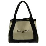 White Canvas Balenciaga Cabas