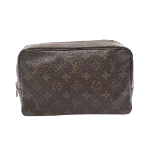 Brown Canvas Louis Vuitton Key Pouch