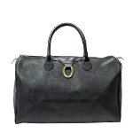 Black Canvas Dior Boston Bag