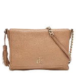 Brown Leather Carolina Herrera Crossbody Bag