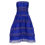 Blue Silk Oscar de la Renta Dress