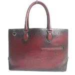 Red Leather Berluti Tote