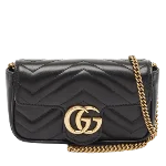 Black Leather Gucci Marmont