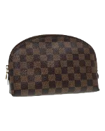 Brown Canvas Louis Vuitton Cosmetic Pouch