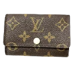 Brown Canvas Louis Vuitton Key Holder