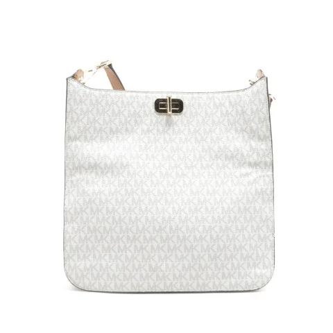 White Fabric Michael Kors Shoulder Bag