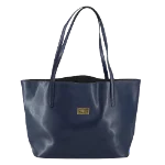 Navy Leather Salvatore Ferragamo Tote