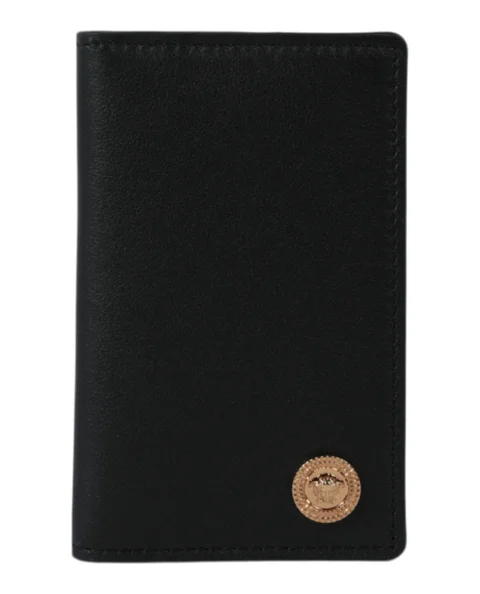 Black Leather Versace Wallet