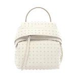 White Leather Tod's Backpack