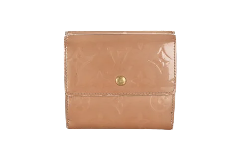 Beige Leather Louis Vuitton Wallet