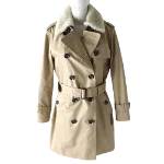 Beige Cotton Coach Coat