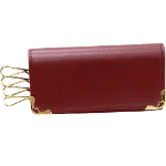 Brown Leather Cartier Key Holder