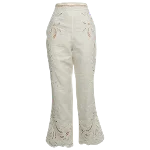 White Fabric Zimmermann Pants