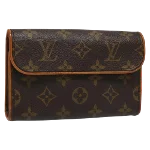 Brown Canvas Louis Vuitton Florentine Pochette