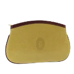 Yellow Leather Cartier Pouch