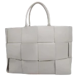 White Leather Bottega Veneta Tote