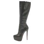 Black Leather Christian Louboutin Boots