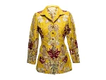 Yellow Fabric Oscar de la Renta Jacket