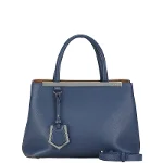 Blue Leather Fendi Handbag