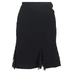 Black Wool Oscar de la Renta Skirt