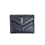 Black Leather Saint Laurent Wallet