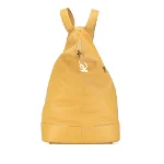 Yellow Leather Loewe Backpack