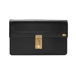 Black Leather Dunhill Clutch