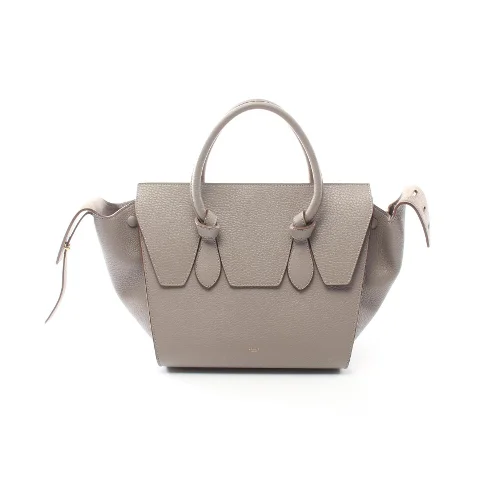 Grey Leather Celine Handbag