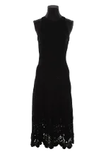 Black Fabric Maje Dress