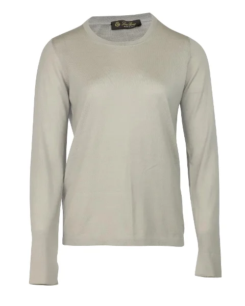 Grey Wool Loro Piana Sweatshirt