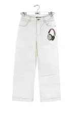 White Cotton Louis Vuitton Jeans