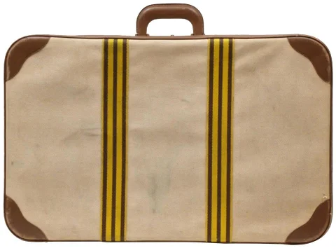 Brown Canvas Hermès Travel Bag
