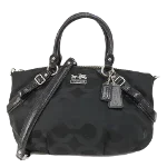 Black Fabric Coach Handbag