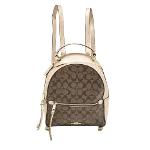 Gold Canvas Coach Backpack