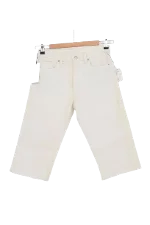 White Cotton Helmut Lang Shorts