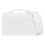 White Leather Alaïa Crossbody Bag