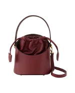 Burgundy Leather Etro Crossbody Bag